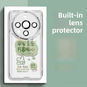 Huawei Mate60 pro Transparent Silicone Case Full Cover Protection Soft Shell Cover Anti-Fall Creative Fashion Phone Case