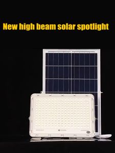 【10-year warranty】5000W Lampu Solar Light Outdoor Lighting LED Solar Spotlight Intelligent light Sensor IP 67 Waterproof