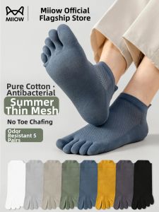 MiiOW | Odor-Resistant Moisture-Wicking Mens Toe Socks