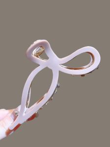 Elegant French Butterfly Knot Hair Clip Womens Stylish Summer Fish Tail Hair Clip Updo Hair Accessories Side Ponytail Holder