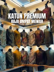 kemeja batik pria mewah lengan panjang katun premium lapis furing