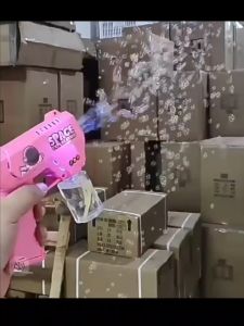Kids Electric Bubble Machine Toys Cartoo Kuromi Automatic Color Bubble Machine Party Kids Boy Girl Birthday Gift Set