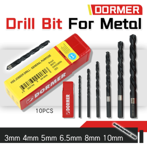 （10PCS）DORMER Durable Drill Bit Set（1/8 3mm-3/8 10mm）HSS Jobber Drill For Metal And Steel