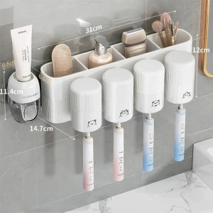 Joybos | Kệ Đựng Đồ Chải Răng Treo Tường Không Cần Khoan