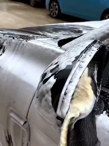 ถุงมือล้างรถ ล้างรถ เช็ดเบาะหนัง อย่างหนา นุ่มมาก ไม่ทำให้รถเสียหาย ถุงมือทําความสะอาดรถยนต