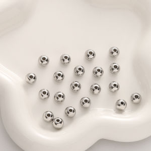 Stainless Steel Silver Beads Spacer Small Gold Beads Loose Beads Bracelet DIY Accessories Handmade Beading Bracelet Charm Jewelry