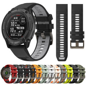 QuickFit 26mm 22mm Watch Strap For Garmin Instinct 2X Sport Silicone Band Forerunner 965 955 Solar 945 935 745 S70 S62 WatchBand