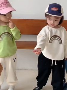 Magic Selection Kids Long Sleeve Tops – Comfort Round Neck Pullover Sweater for Baby Girls & Boys (Ages 2-9)