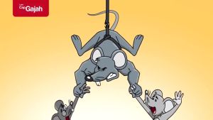 Cap Gajah Lem Lalat Kertas 29cm x 20cm Isi 3 Lembar - Fly Trap