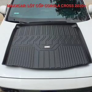 CROSS 2020+ Riêng lót cốp MAXXCAR xe TOYOTA COROLLA CROSS 2020+ nhựa TPE NGUYÊN SINH đúc 5D.