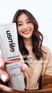 [White Boost Duo] usmile Strength White Toothpaste +Optical White Toothpaste|ubat gigi|Teeth Whitening|Anti-Cavity|COD