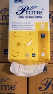 Giấy Ăn Đa Năng Treo Tường Prime 2 Lớp - 400gr - Mềm Mại Thấm Hút Tốt Không Mùi - Kích Thước 17.5x19cm