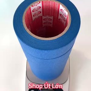 Băng keo giấy màu xanh dương rộng 4.7cm dài 50 mét lõi giấy 3mm 1 cây 6 cuộn giá tại xưởng