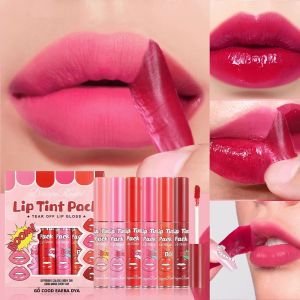 Son Dưỡng Môi Dragon Ranee Tear Off Lipstick Kích Thước Đầy Đủ Dưỡng Ẩm Chống Nước Màu Bền Có Hộp Đựng Lâu Trôi Dễ Thoa.
