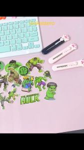 Stiker Kartun Hulk Paper Vinyl WaterProof Premium isi 15 pcs