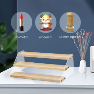Multi-Purpose Clear Wooden Display Rack: A Solution for Perfume Dolls & Model Toys