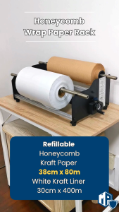 MillionParcel Honeycomb Paper Rack | Honeycomb Wrap | Packing Paper | Wrapping Paper | Gift Wrapping | Kraft Bubble Sheet