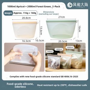 FENGHEDAHAI | Fresh Locking Cold and Hot Dual Use Food Storage Bags