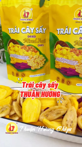 Trái cây sấy Thuận Hương 250g 200g 150g Thuận Hương - Hoa quả sấy khô thập cẩm - Ăn vặt Giòn Ngon