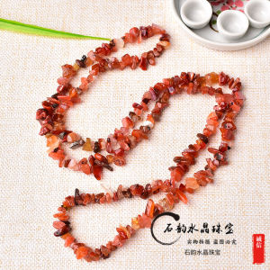Natural Crystal Pebbles Punched Loose Beads Bracelet Necklace DIY Accessories Good Luck Wealth Attracting Fashion Jewelry