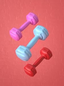 SKTITAN Neoprene Dumbbell / Neoprene / Cast Iron / Dumbbell / Perfect Shape / Weight Available 1-5KG