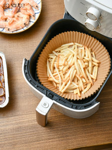 กระดาษอบแบบมีรูปทรงกลมสำหรับเครื่องทำอาหารแบบอบลม กระดาษซับน้ำมัน กระดาษซับไขมันสำหรับใช้ในบ้าน อุปกรณ์อบแบบอเนกประสงค์