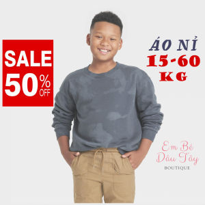 Áo nỉ bé trai 15-60kg VNXK rằn ri navy Sweatshirt cho bé cấp 1 cấp 2 cấp 3 teen Áo sweater cho bé