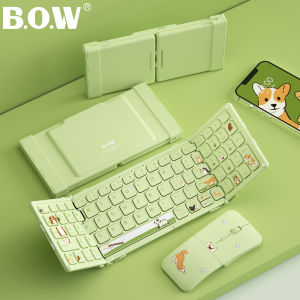 B.O.W | Bluetooth Folding Portable Silent Keyboard and Mouse Set