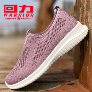 Shanghai HuiLi Womens Comfortable Breathable Mesh Shoes Hollow Design Anti-slip Elderly Shoes Slip-On Flat Heel Traditional Beijing Cloth Shoes