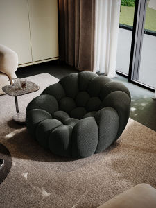 Minimalist Master Italian Minimalist Single Sofa Creative Football Designer Model Northern Europe Living Room Lounge Sofa Chair