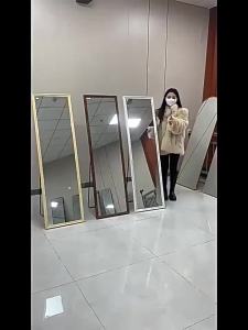 Full Body Mirror Wall Mount Mirror With Rack Wall Mirror Full Length Mirror With Storage Wall Mirror Full Length Internet Famous Photo Taking Landing Full-Length Mirror Internet Celebrity 镜子全身