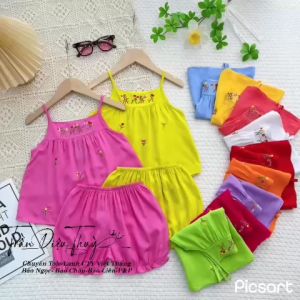 Bộ 2 dây Tole/Lanh Thương hiệu Bảo Châu cho bé gái- hàng cao cấp