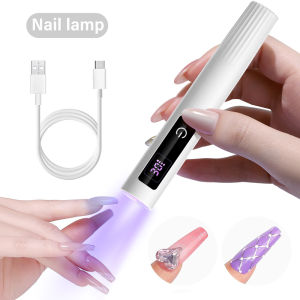 เล็บ UV LED Touch โคมไฟเครื่องเป่าแบบพกพาไฟฉายแบบชาร์จไฟได้ UV Light สําหรับแห้งเล็บเจลโคมไฟเครื่อง Pin Cure เครื่องมือ