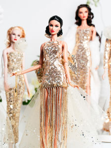 ยุโรปแฟชั่นลูกไม้สีดําชุดสําหรับ 30 ซม.1/6 อะนิเมะตุ๊กตาBJDเสื้อผ้าอุปกรณ์เสริมสาวDIYของเล่นของขวัญวันเกิด