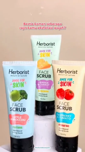 Herborist Juice For Skin Face Scrub - 60gr - Mengangkat Sel Kulit - Menghaluskan - Melembabkan - Mencerahkan - Ratu Kosmetik Online