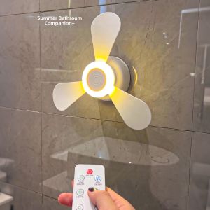 GUOQI | Silent Rechargeable Small Hole-free Wall-mounted Fan