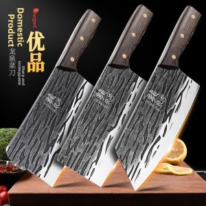 Professional Chefs Knife Set For Home Use Manganese Steel Forged