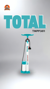 TOTAL สูบลมพร้อมเกจ์สูบเร็ว และมีหม้อพัก รุ่น TMPP3201, TMPP3811, TMPP4501, TMPP5511 (รุ่นเท้าเหยียบ) สำหรับสูบลมรถ และสูบลมจักรยาน สุดฮิตสำหรับการสูบลม