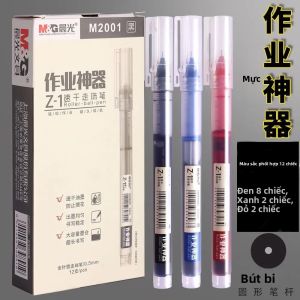 M&G 0.5mm Thẳng Chất Lỏng Thùng Bút Gel Dung Lượng Cao Nhanh Khô Mực Văn Phòng Học Sử Dụng Màu Đen Xanh Đỏ Màu Sắc