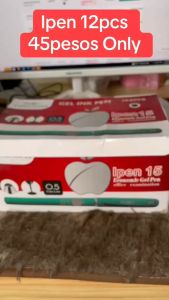 1box/12pcs Random Color 0.5mm Economic Black Gel Pen