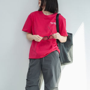 Spring Summer New Style Barbie Pink Colorful Loose round Neck Letter Print White Enhancing T-Shirt Womens Casual Cotton Polyester Blend Short Sleeve Tee