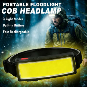 Powerful COB LED Headlamp 4 Lighting Modes Fast Charge Head Flashlight Outdoor Waterproof Camping Fishing Floodlight Headlight