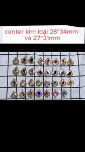 Center kim loại 28*34mm Nguyên liệu làm trang sức cổ trang Nguyên liệu diy