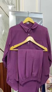 Setelan Wanita Kekinian Bahan Crinkle Premium