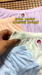 Grosir - Celana Dalam Polos Jumbo Wanita Katun Size M - XXXXL