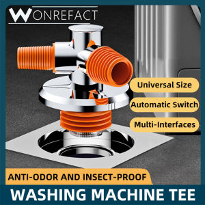 Washing Machine Floor Drain Connector Deodorant leak-Proof Mosquito Repellent Joint Tee Multifunctional Toilet Sewer Pipe