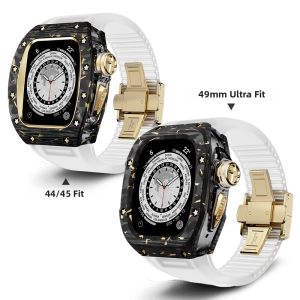 Golden Carbon Fiber Watch Case for iWatch