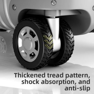 MONLEYTA | Silent Rubber Silicone Luggage Wheel Protector Cover Universal Wheel Replacement Accessories For Travel Suitcase And Carry-On Bag