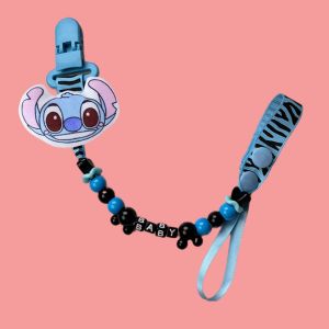 Disney | Baby nipple clamp with cartoon print baby fake nipple holder toy chewing toys soothing nipple chain gift for newborn feeding