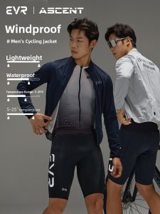 evr | EVR Mens Cycling Windbreaker Ultra-light Windproof Water-resistant Portable Autumn Bicycle Riding Suit Sport Outdoor Gear